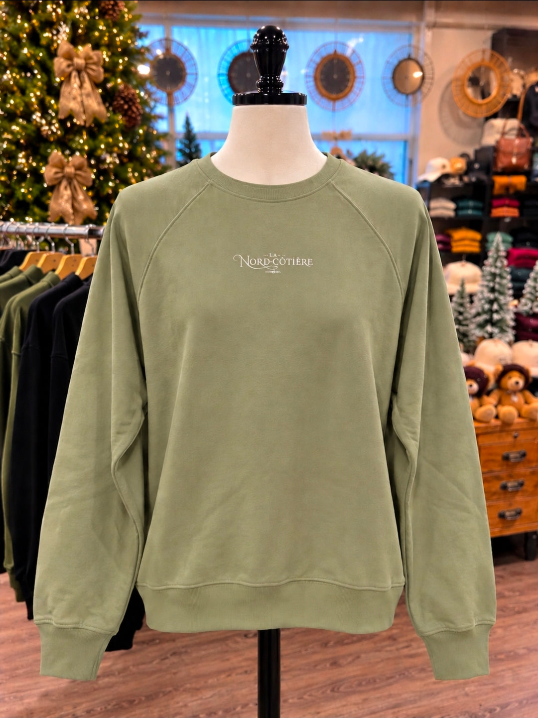 La Nord-Côtière – Crewneck vert kaki
