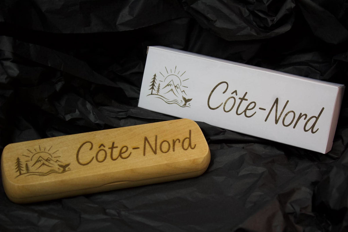 Stylo et coffret en bois – Artisan de Forestville