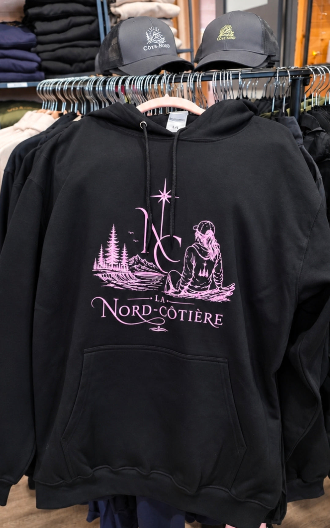 Hoodie La Nord-Côtière – Collection Prestige Côte-Nord