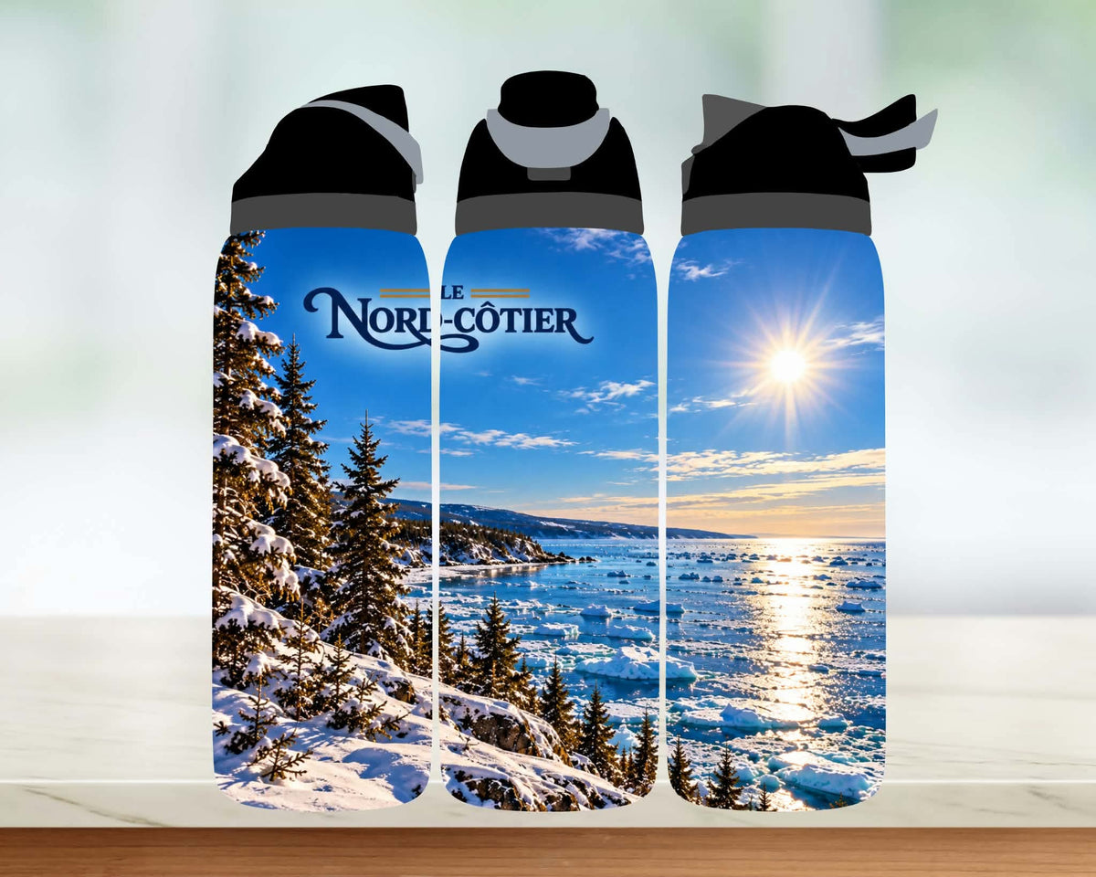 PRÉVENTE | Bouteille 24 oz | La Nord-Côtière, Le Nord-Côtier et Côte-Nord