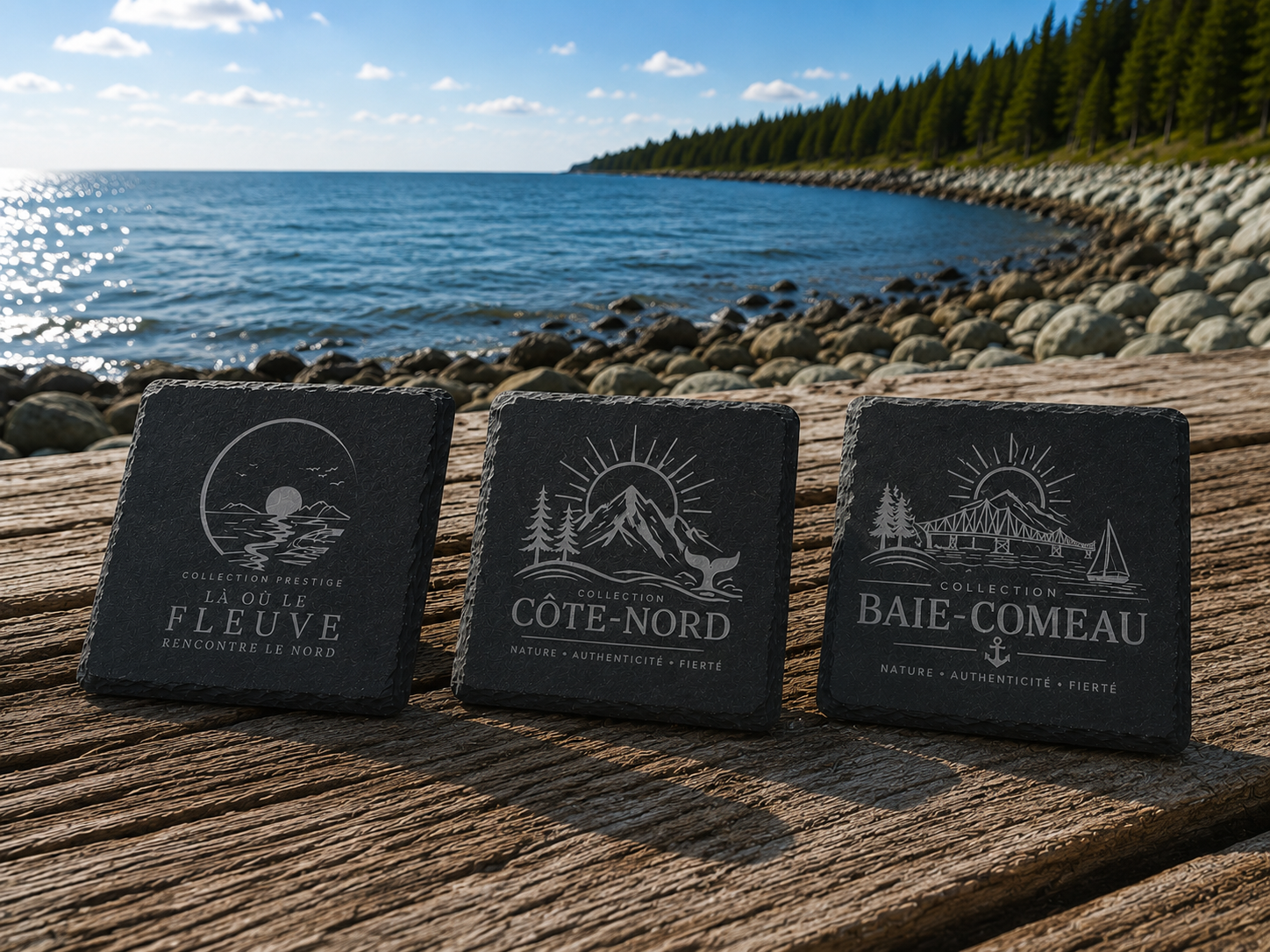 Sous-verre – Collection Baie-Comeau