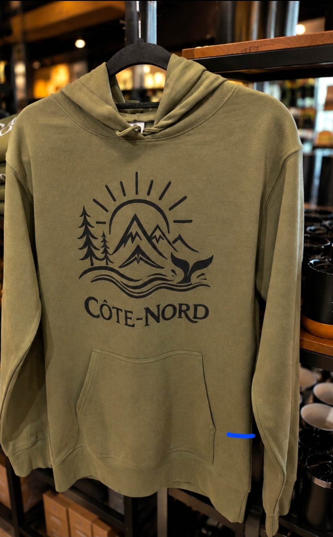 Hoodie Côte-Nord — Kaki