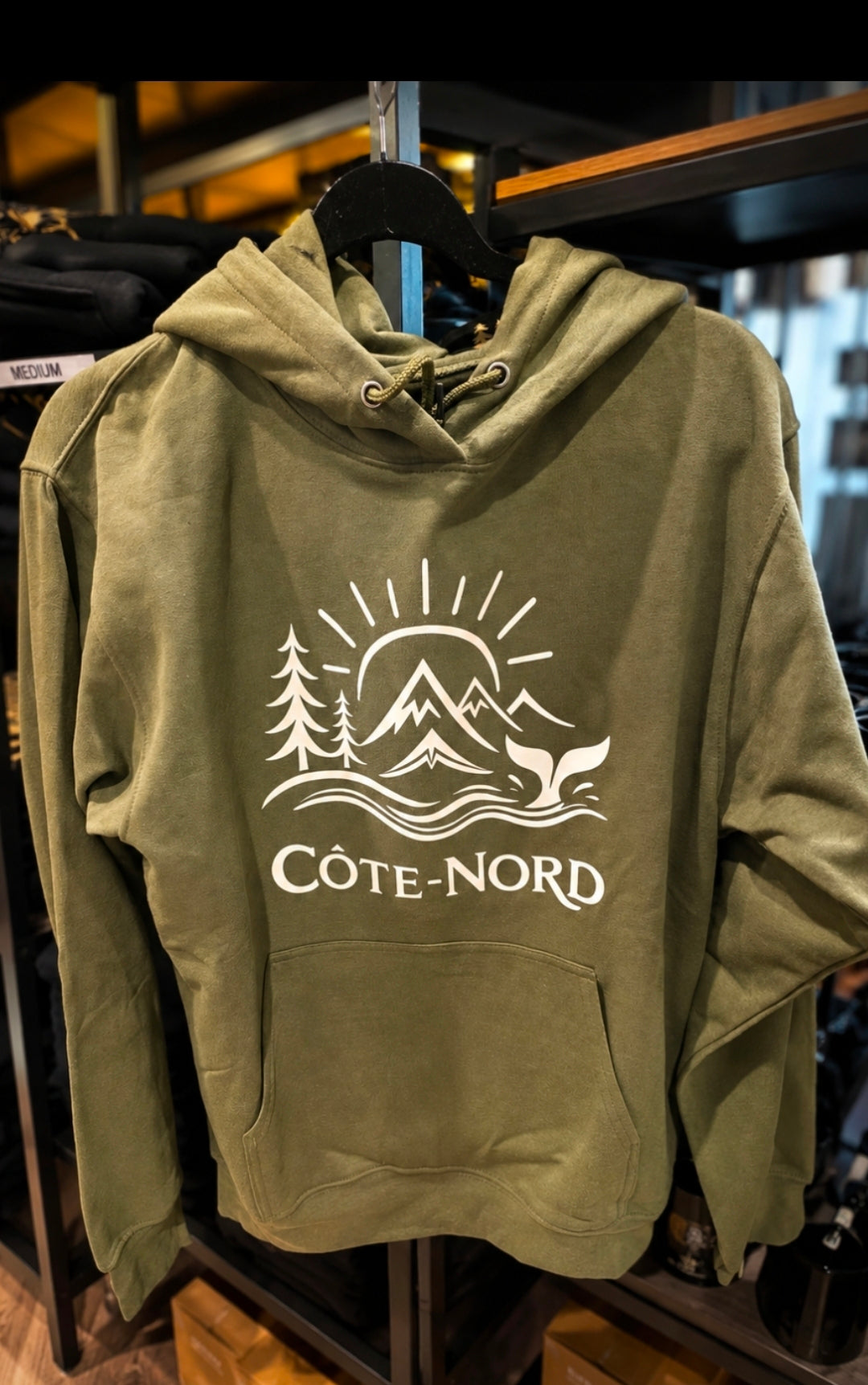 Hoodie Côte-Nord — Kaki