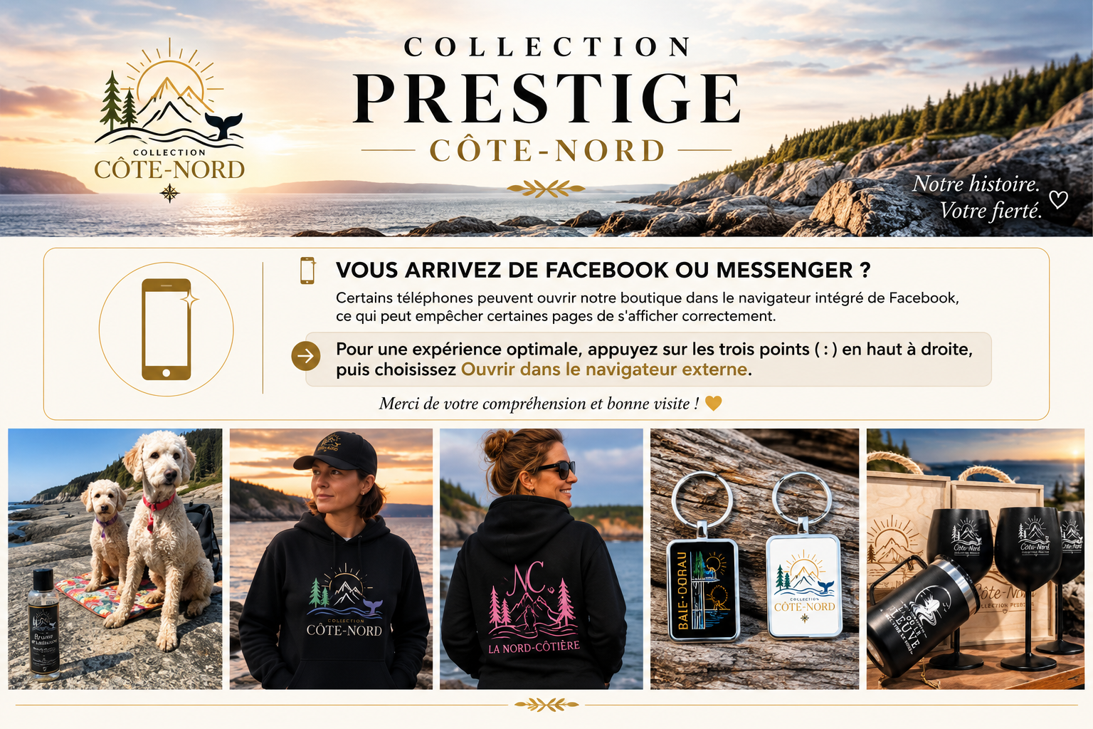 Collection Prestige Côte-Nord – bannière principale