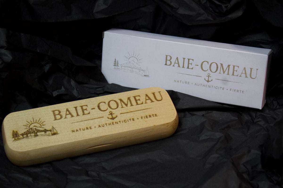Stylo et coffret en bois – Artisan de Forestville